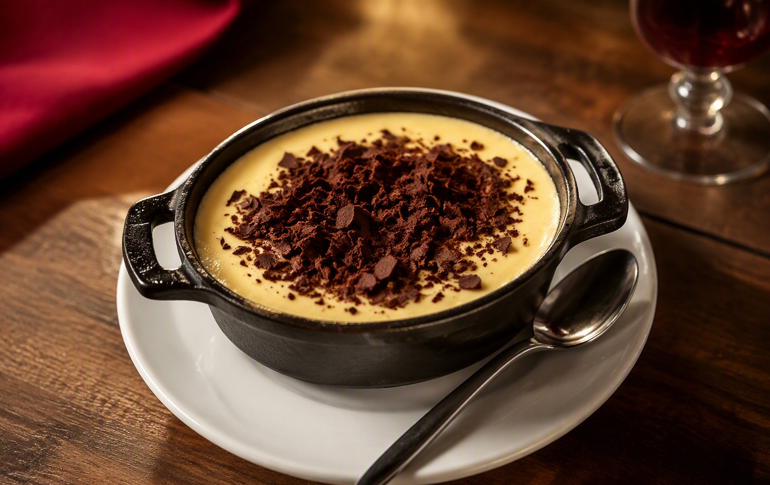 Budino al cioccolato fatto in casa